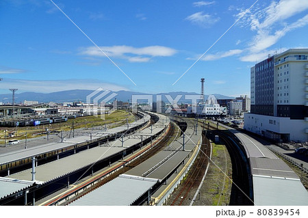 某所から見る函館駅構内・函館市 某所から見る函館駅構内・函館市 80839454