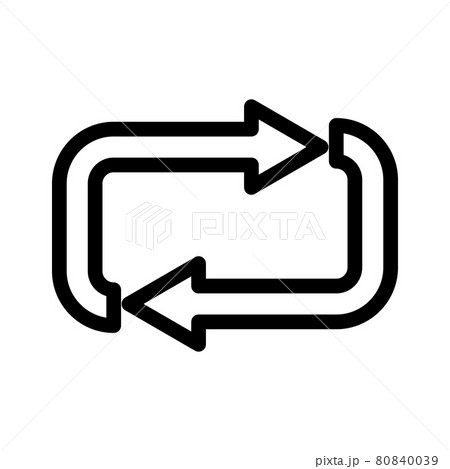 シンプルなリバースのベクターイラスト 80840039