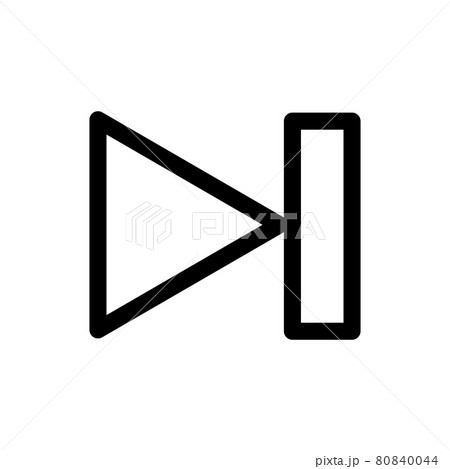 シンプルな頭出しのベクターイラスト 80840044