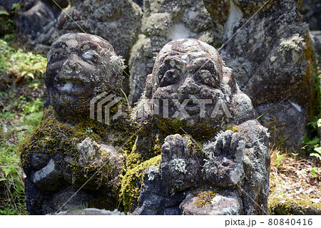 愛宕念仏寺　羅漢像　京都市嵯峨野 80840416