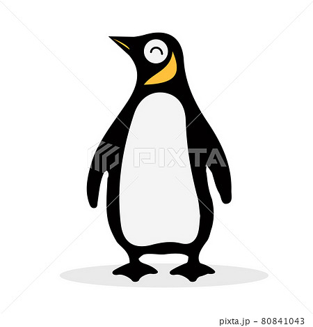 Cute Penguin cartoon icon isolate 80841043