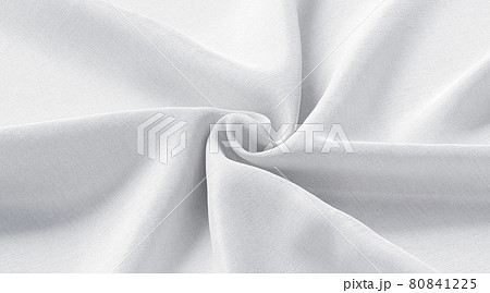 Blank white twisted fabric material mock up, side view Blank white twisted fabric material mock up, side view 80841225