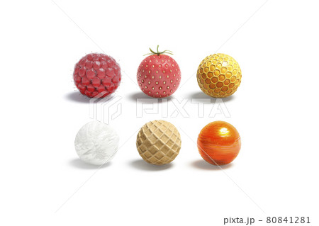 Blank candy ball mock up set, isolated Blank candy ball mock up set, isolated 80841281