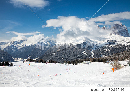 Ski Resort in Dolomites Ski Resort in Dolomites 80842444