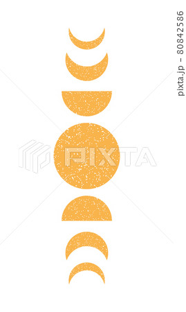 Poster with phases of moon 80842586