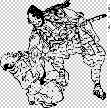 裏切り者を締め上げる悪党のイラスト素材 [80843097] - PIXTA