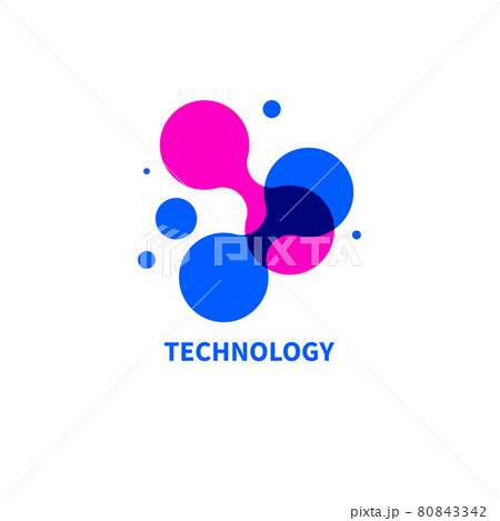 Science and technology logo. Abstract scientific symbol Science and technology logo. Abstract scientific symbol 80843342