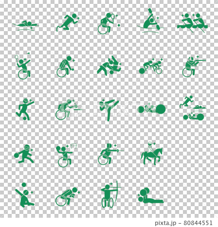 para sports pictogram Green No frame スポーツピクトグラム para sports pictogram Green No frame スポーツピクトグラム 80844551
