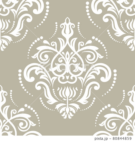 Classic Seamless Vector Fine Pattern With Arabesques Classic Seamless Vector Fine Pattern With Arabesques 80844859