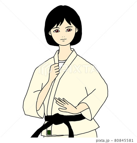 武道を学ぶ女性 武道を学ぶ女性 80845581