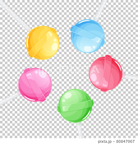 Colorful lollipop background illustration_lollipop _1: 1 80847007