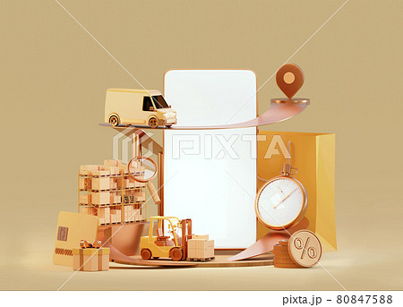 Online shopping and delivery concept Online shopping and delivery concept 80847588