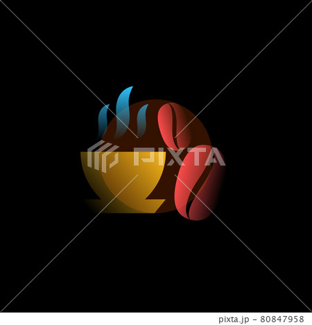 Coffee. Vector icon in gradient style. Editable illustration 80847958