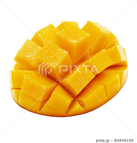 マンゴー イラスト リアル カットフルーツ 80848100