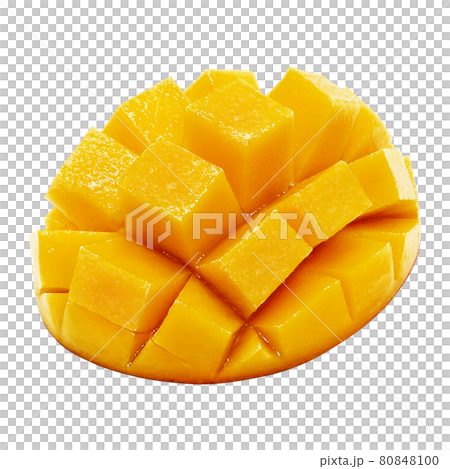 マンゴー イラスト リアル カットフルーツ 80848100