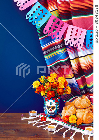 Day of the dead, Dia De Los Muertos Celebration Background 80848128