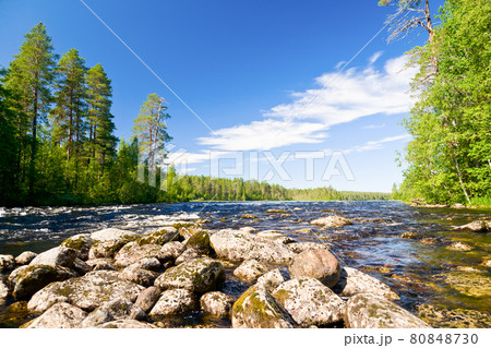 Rapids on a river Rapids on a river 80848730