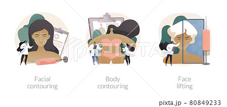 Beauty procedure abstract concept vector illustrations. Beauty procedure abstract concept vector illustrations. 80849233