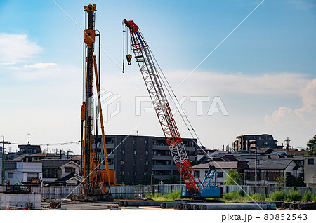 建設重機　杭打ち機　パイルドライバー 80852543