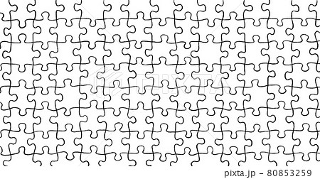 パズルの枠線の背景イラストイメージ 80853259