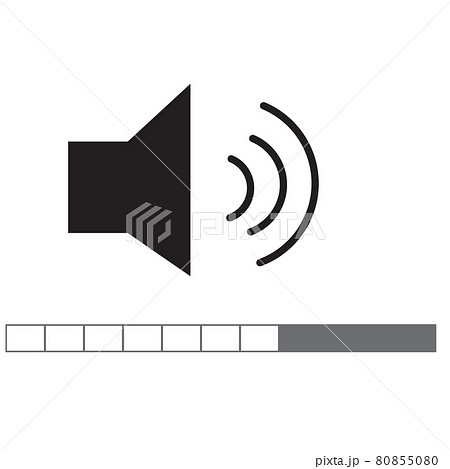 Audio icon on white background. Speaker sign. Volume Icon black symbol. flat style. Audio icon on white background. Speaker sign. Volume Icon black symbol. flat style. 80855080