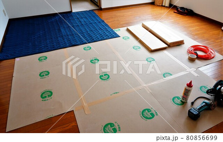 「DIY　作業場の養生」 80856699