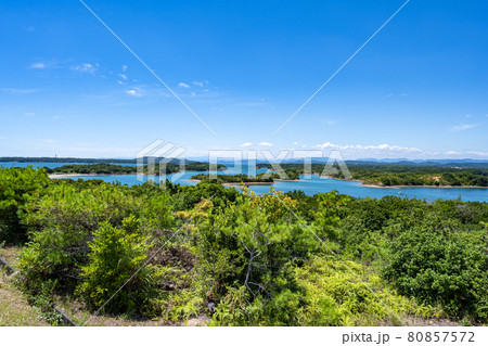 桐垣展望台からの英虞湾-夏- 桐垣展望台からの英虞湾-夏- 80857572
