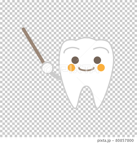 Pointer tooth smile - Stock Illustration [80857800] - PIXTA