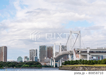 お台場の風景のイラスト素材