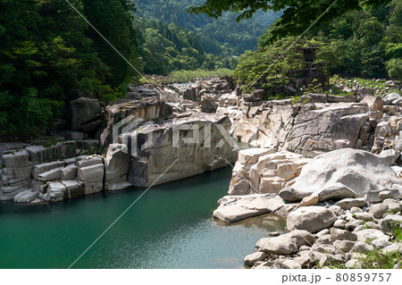 【長野県】寝覚の床（8月） 80859757