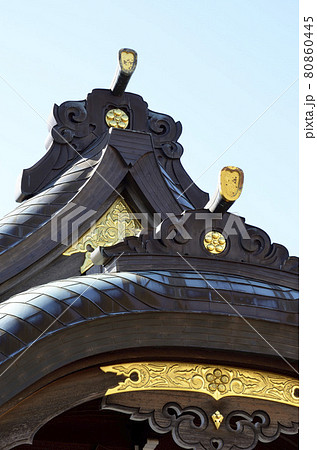 神社の屋根 神社の屋根 80860445