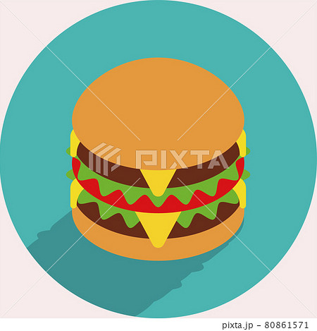 ハンバーガーのイラスト Illustration Of Hamburger のイラスト素材