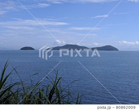 夏の瀬戸内海の海と空 夏の瀬戸内海の海と空 80862009
