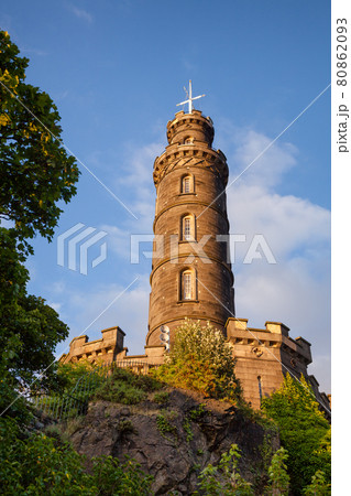 Nelson Monument on Calton Hill Edinburgh Scotland UK 80862093