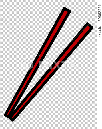 Illustration material of chopsticks 80862386