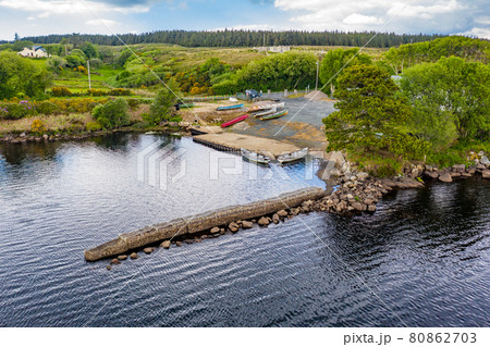 The pier at Lough Craghy, Tully Lake - Part of the Dungloe systen 80862703
