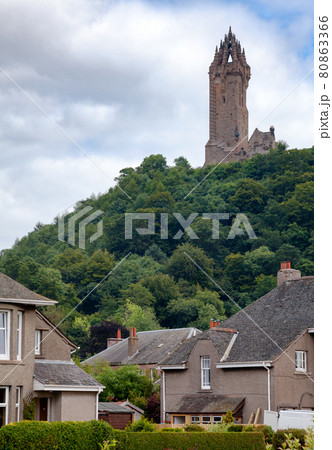 Wallace Monument in Stirling Scotland UK 80863366