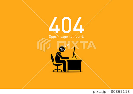 Website Error 404. Page Not Found. 80865118