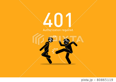 Website Error 401. Authorization Required. 80865119