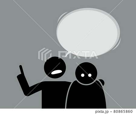 A friend giving advice to his friend who is feeling down. 80865860