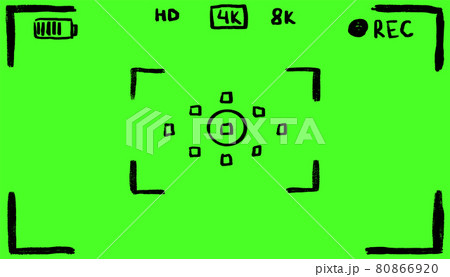 Camera Frame viewfinder screen doodle mockup. Simple hand drawn video camera viewfinder. Sketch camera rec interface template. Camera Frame viewfinder screen doodle mockup. Simple hand drawn video camera viewfinder. Sketch camera rec interface template. 80866920
