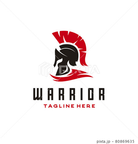 Spartan Sparta Logo, Spartan Helmet Logo design vector 80869635