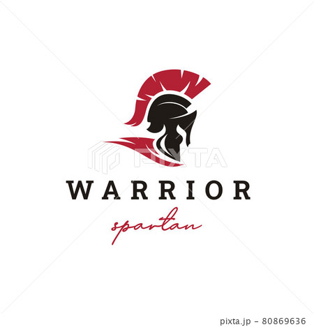 Spartan Sparta Logo, Spartan Helmet Logo design vector 80869636