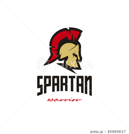 Spartan Sparta Logo, Spartan Helmet Logo design vector 80869637