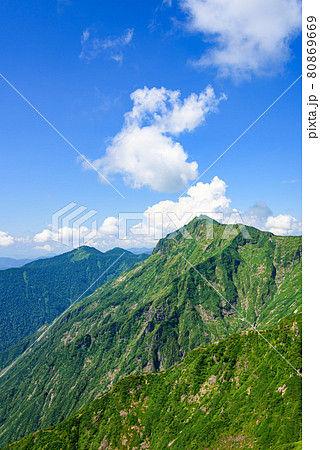 快晴の空と谷川連峰・川棚ノ頭 快晴の空と谷川連峰・川棚ノ頭 80869669