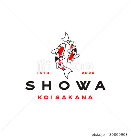 Japanese Koi Logo, fishing or aquarium related logo design inspiration 80869903