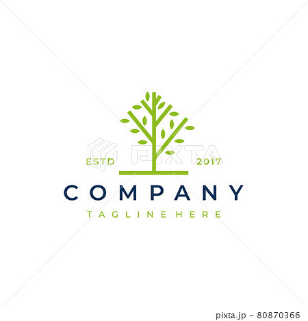 Tree logo design vector icon illustration 80870366