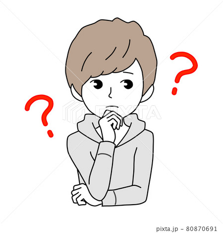 考え事をしている男性 考え事をしている男性 80870691