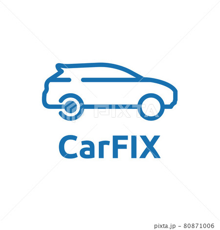 Line art car logo for Car Service Salon Modification Workshop Showroom 80871006