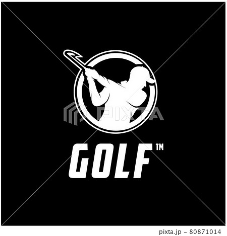Golfer silhouette logo design Golfer silhouette logo design 80871014